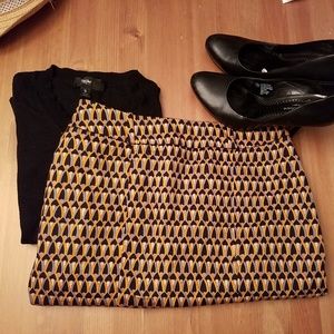 Funky Pattern Mossimo Skirt